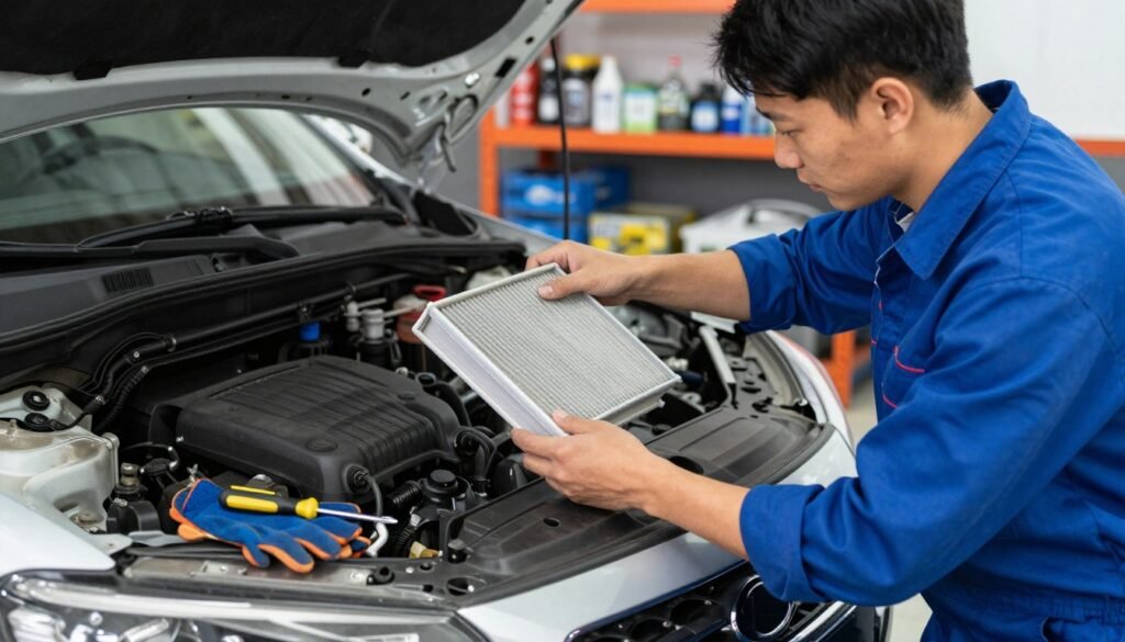 how to change car air filter