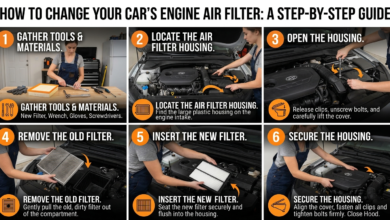 how to change car air filter