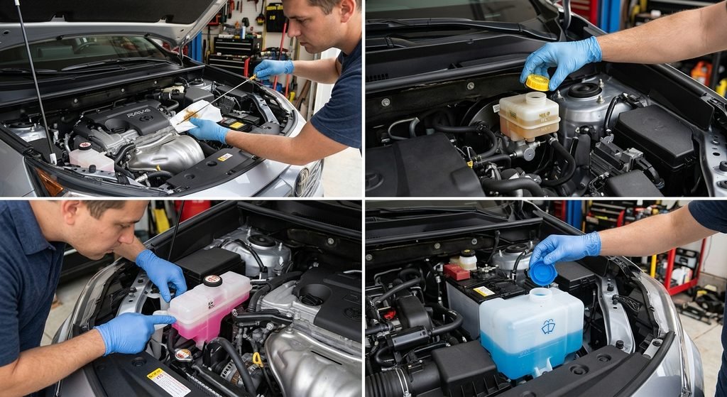 how to check car fluids